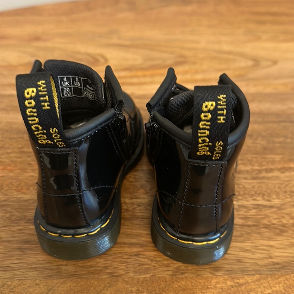 Never worn Dr Martens black boots infant/toddlers Sz 5C